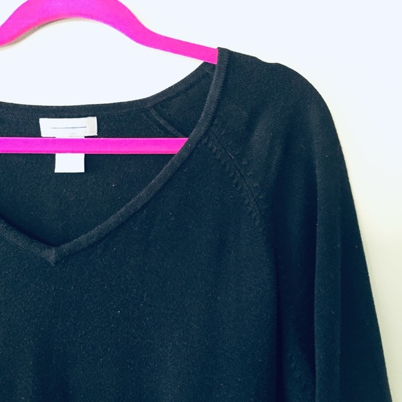 Vintage Urban Works Cozy  3/4 Sleeve V Neck Sweater XL Rayon Cotton - Picture 2 of 4